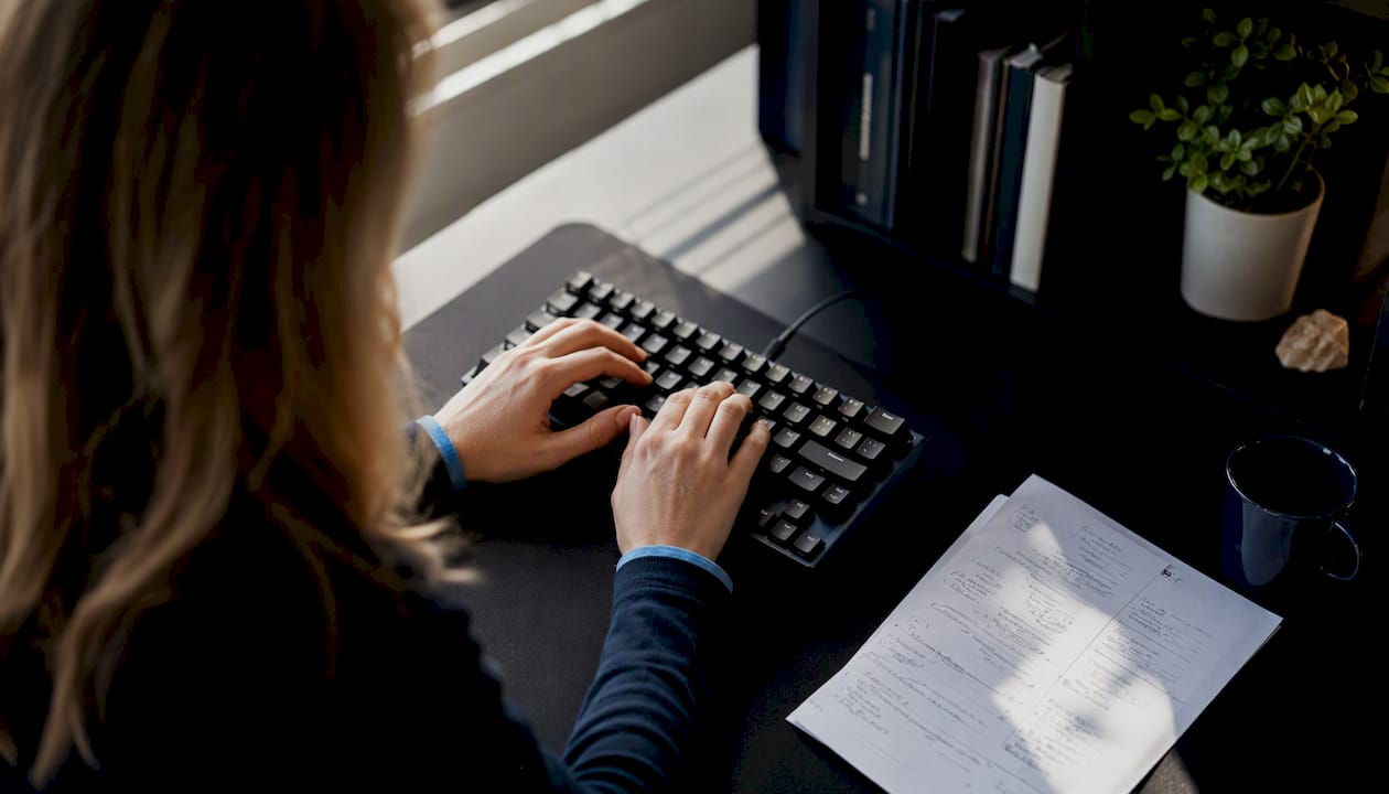 Technician conducting backup restore test