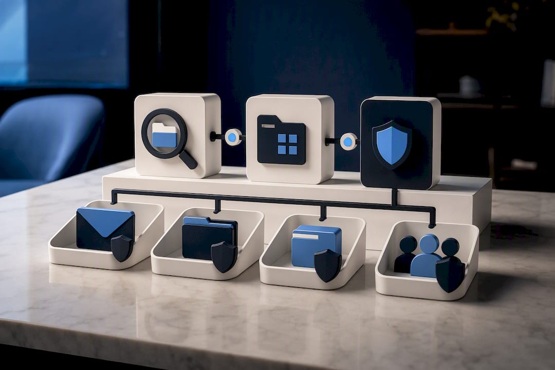 Sensitive data moving through governance stages