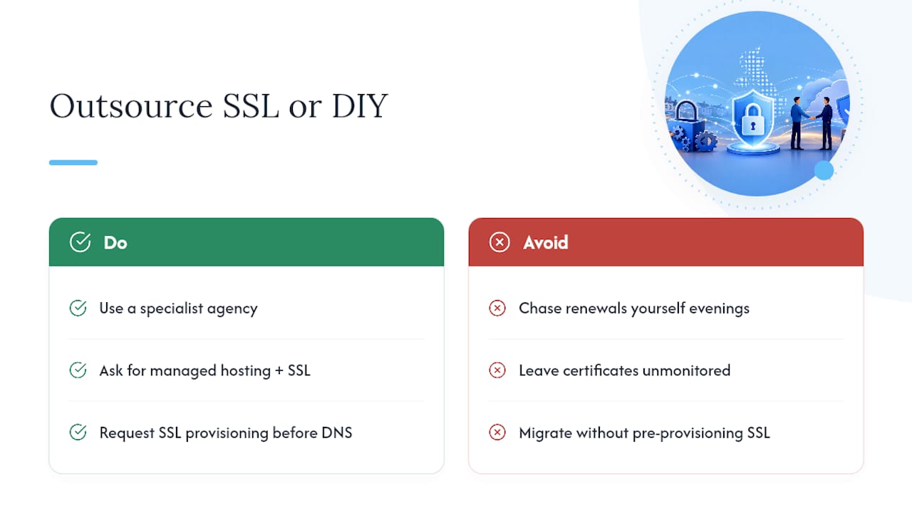 Let TTOY Digital handle your SSL setup and hosting — overview diagram