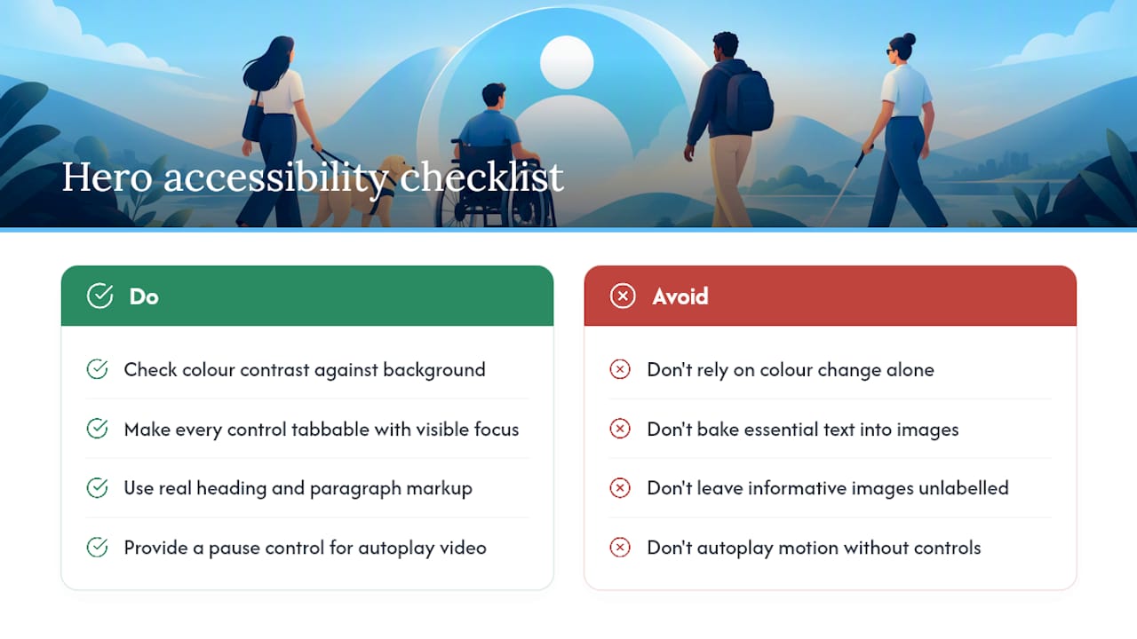 How Do You Make A Hero Accessible To Every Visitor? — overview diagram