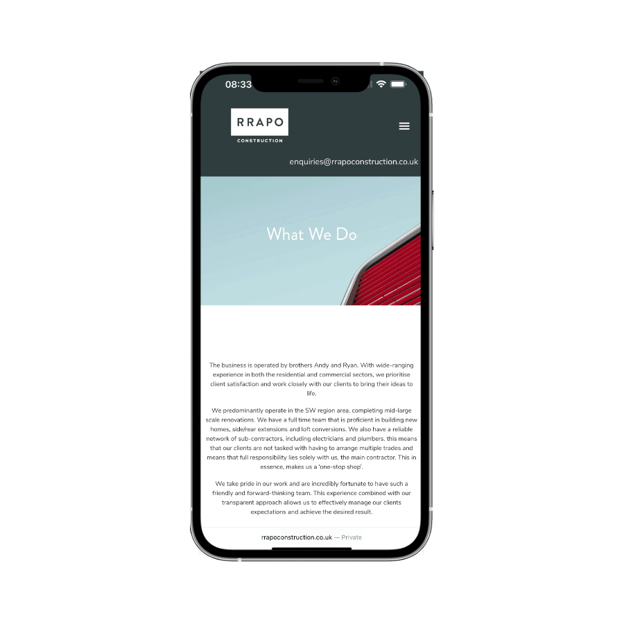 Rrapo Construction Iphone