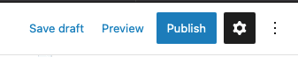 Wordpress Publish button