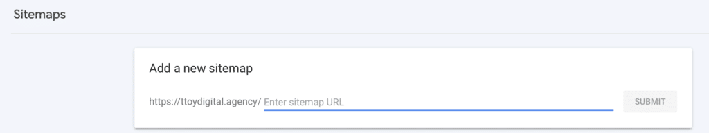 search console submit sitemap