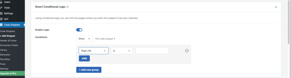 code conditional logic