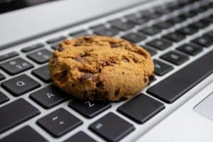 cookies on laptop