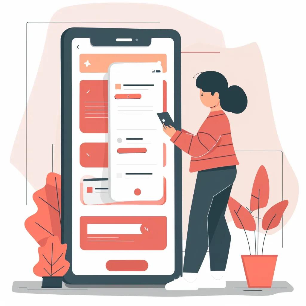 User interacting with a mobile-friendly website, illustrating the importance of user experience in building trust