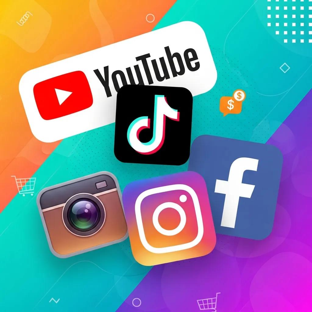 Collage of video platform logos useful for small businesses